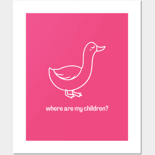 T-Shirt Design Animals Duck Posters and Art